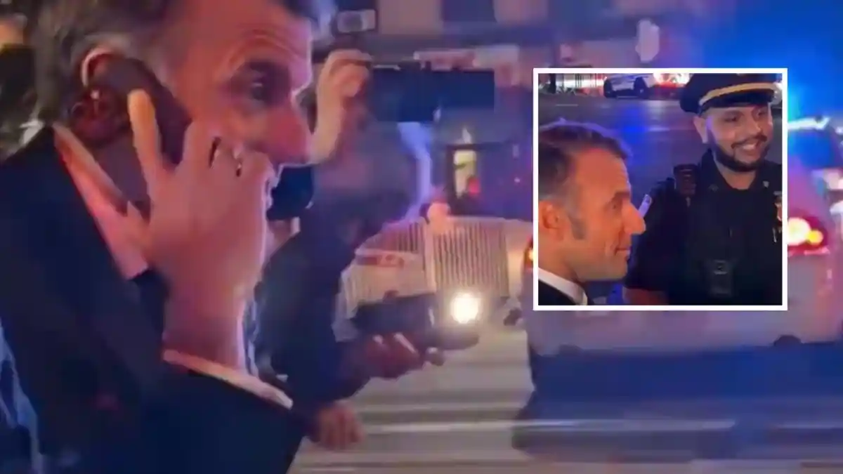 Macron Telepon Trump Karena Dilarang Polisi Menyeberang Jalan di New York