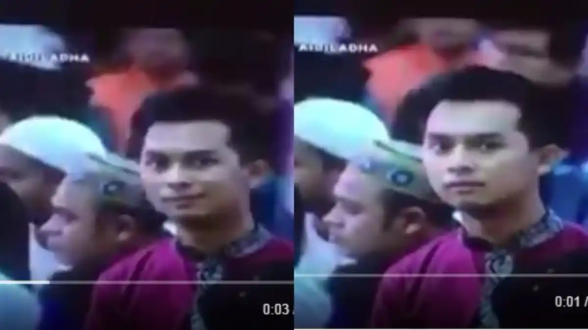 Tercyduk! Sadar Dirinya Disorot Kamera Televisi, Lihat yang Dilakukan Pemuda ini, Bikin Ngakak Geli!