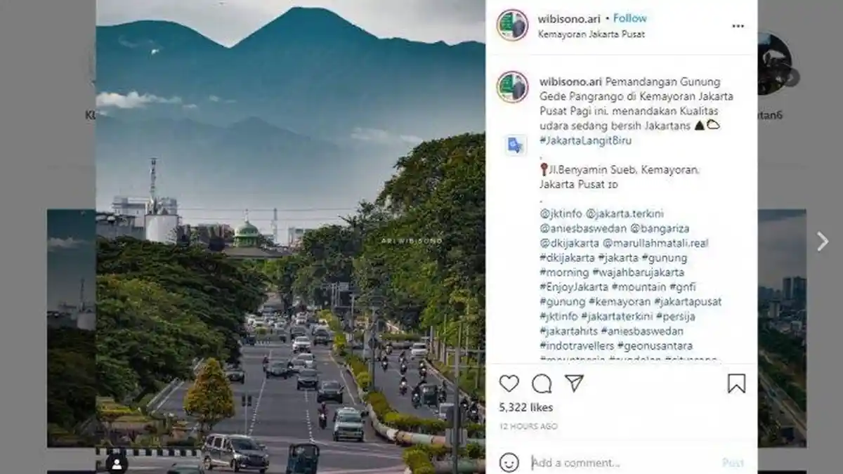PSBB dan Uji Emisi Berdampak Pada Kualitas Udara, Hasilnya Gunung Gede Bisa Dilihat Dari Kemayoran