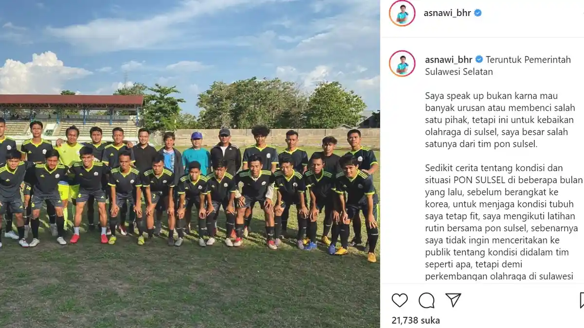 Asnawi Mangkualam Buka-Bukaan Kondisi Cabang Sepak Bola PON Sulsel