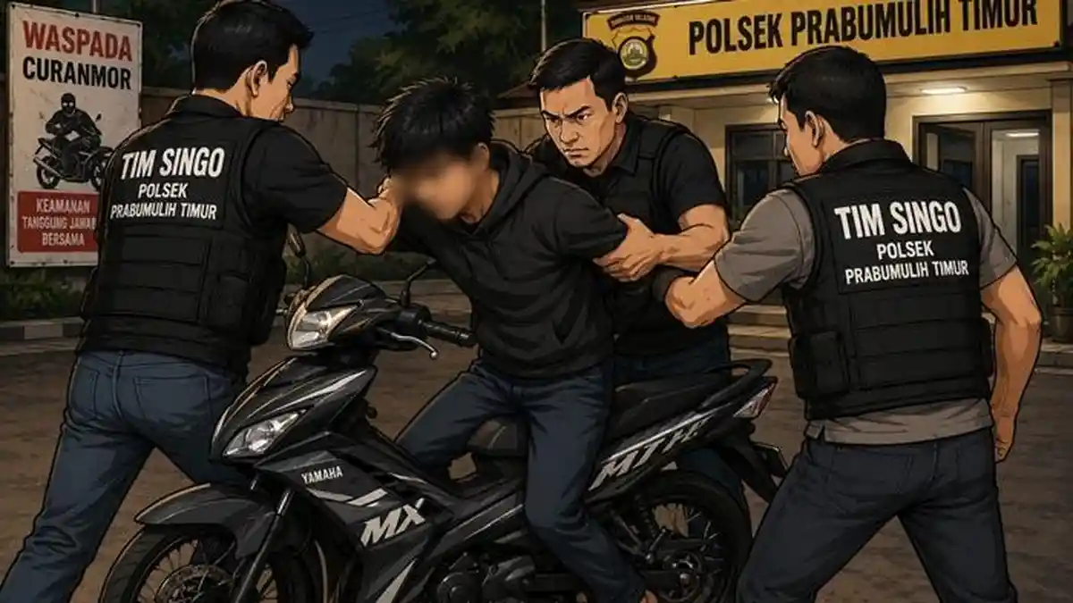 Curi Motor di Muaradua, Warga Karang Raja Prabumulih Diringkus Tim Singo Timur di Muara Enim
