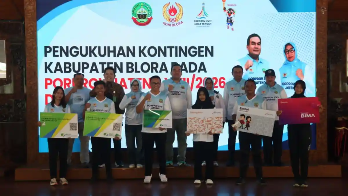 Kontingen Blora Siap Berlaga di Porprov Jateng 2026, Seluruh Atlet Dilindungi BPJS Ketenagakerjaan - Tribunjateng.com