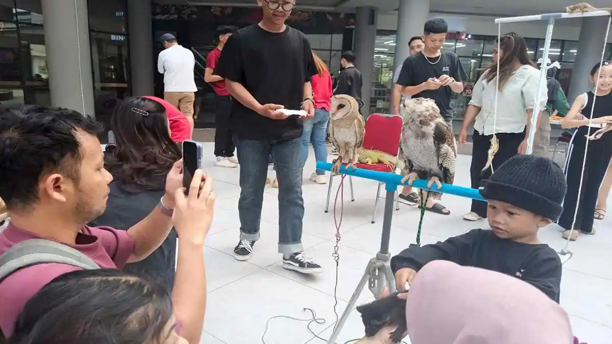 Komunitas Independent Exotic Pets Hadirkan Edukasi dan Hiburan di Mal Gaia