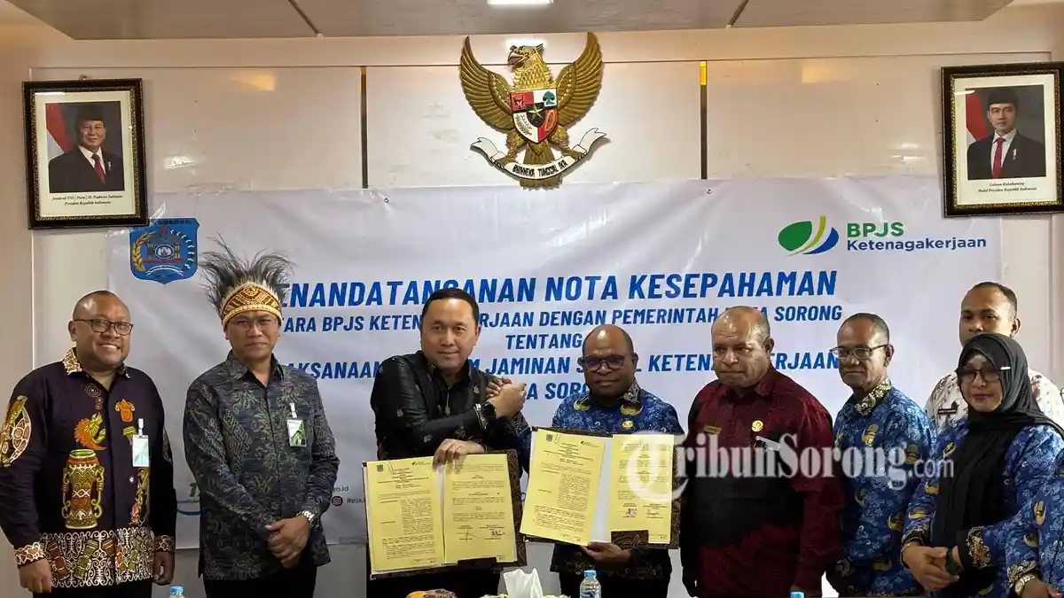 69.270 Pekerja di Kota Sorong Sudah Kantongi Jaminan Sosial, Termasuk  RT/RW