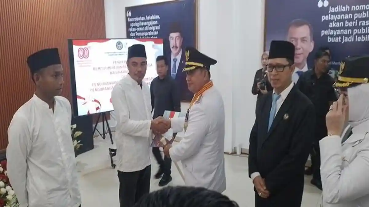 Dapat Remisi Kemerdekaan, 34 Warga Binaan Lapas Banyuasin Langsung Bebas