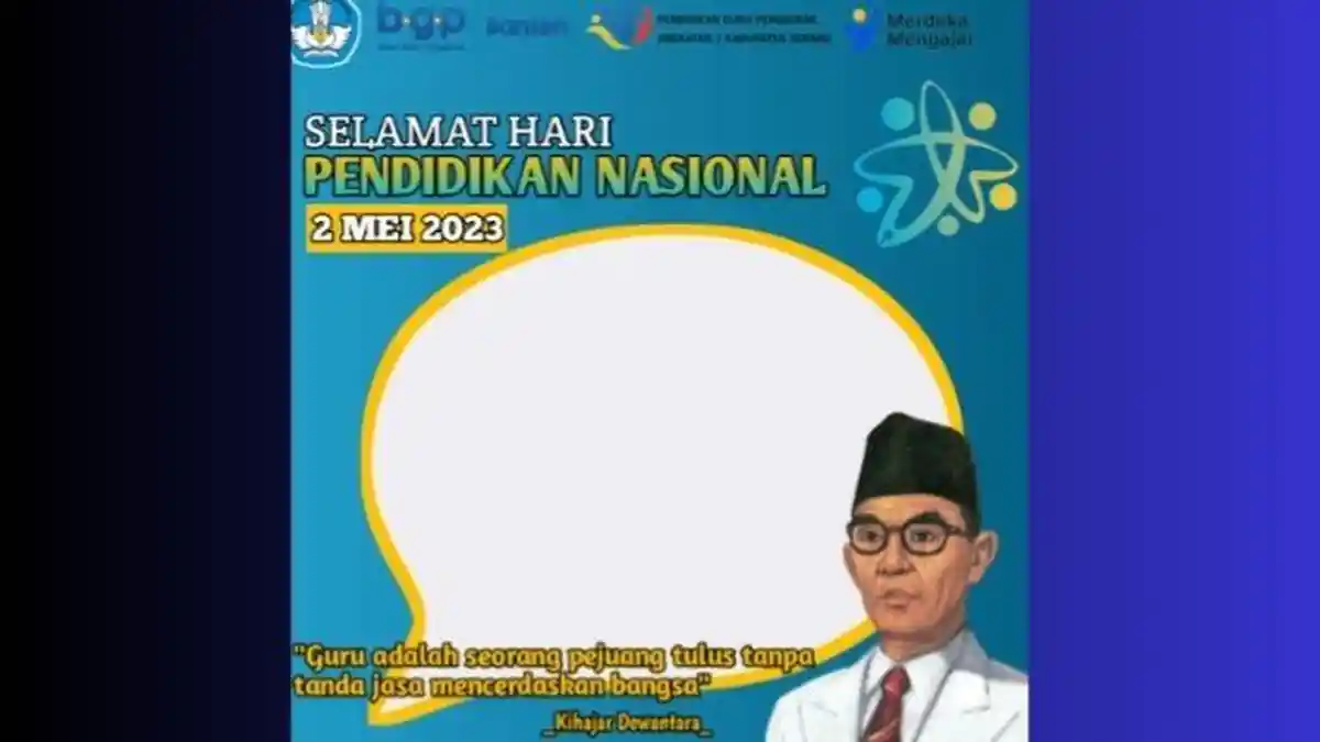 Keren! 20 Link Twibbon Hardiknas 2023 dan Cara Membuat, Cocok untuk Status WA, FB, IG dan Twitter