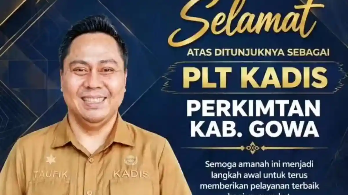 Rangkap Jabatan, Kadis Perikanan Gowa Jabat Plt Perumahan