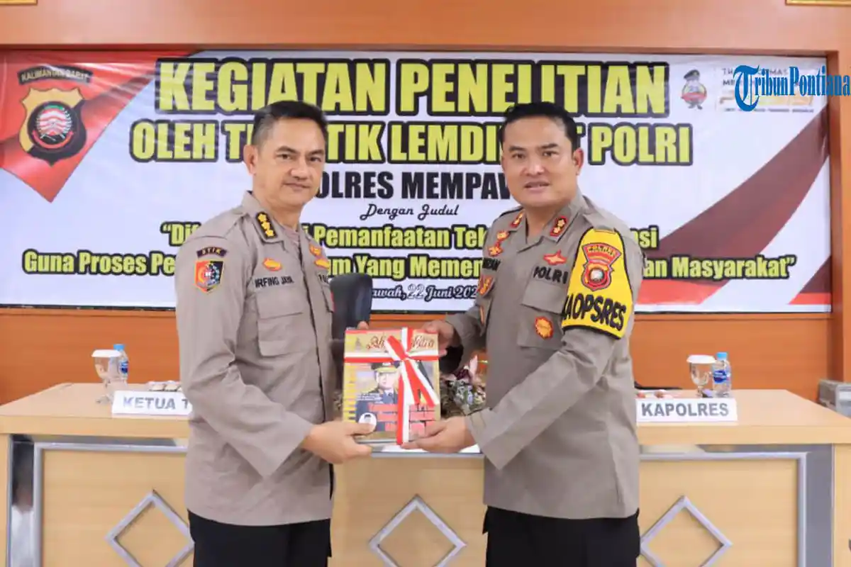 Tim STIK Lemdiklat Polri Lakukan Penelitian di Mapolres Mempawah