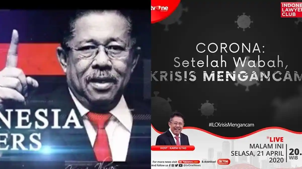 LIVE STREAMING ILC TV One, Karni Ilyas Singgung PHK dan Hancurnya Perekonomian Tayang Malam Ini