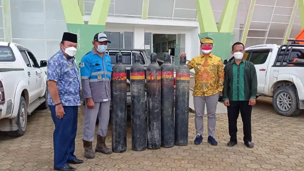RSUD Akhmad Berahim Terima Bantuan Tabung Oksigen, Bupati Tana Tidung Ibrahim Ali : Alhamdulillah 