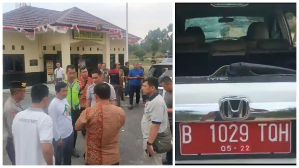 Rombongan Wakil Gubernur / Wagub Kabur Dikepung Massa, Mobil Dirusak, Satpol PP Luka, Kronologi