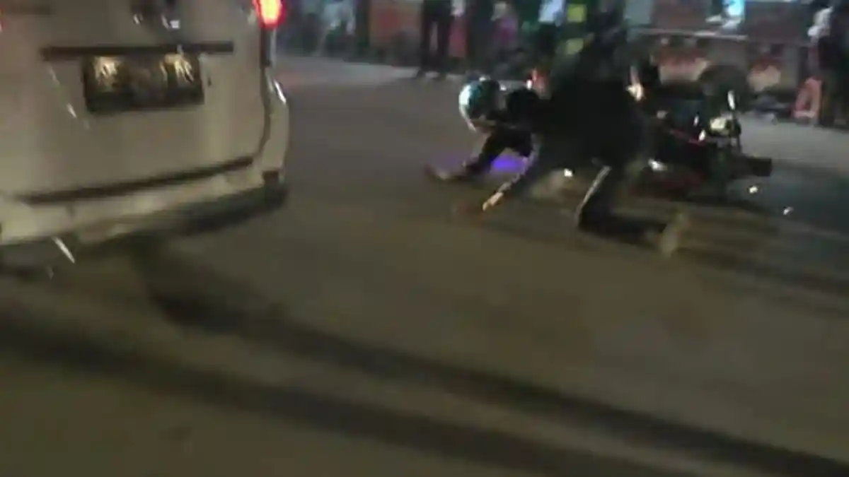 Ini Kronologi Kapolsek Ditabrak Pengendara Motor Hingga Terpental Saat Razia