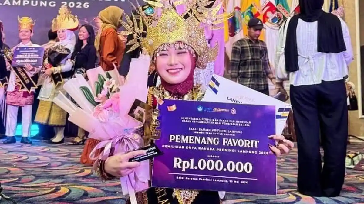 Mahasiswa FEBI UIN RIL Jadi Duta Bahasa Favorit Provinsi Lampung 2026