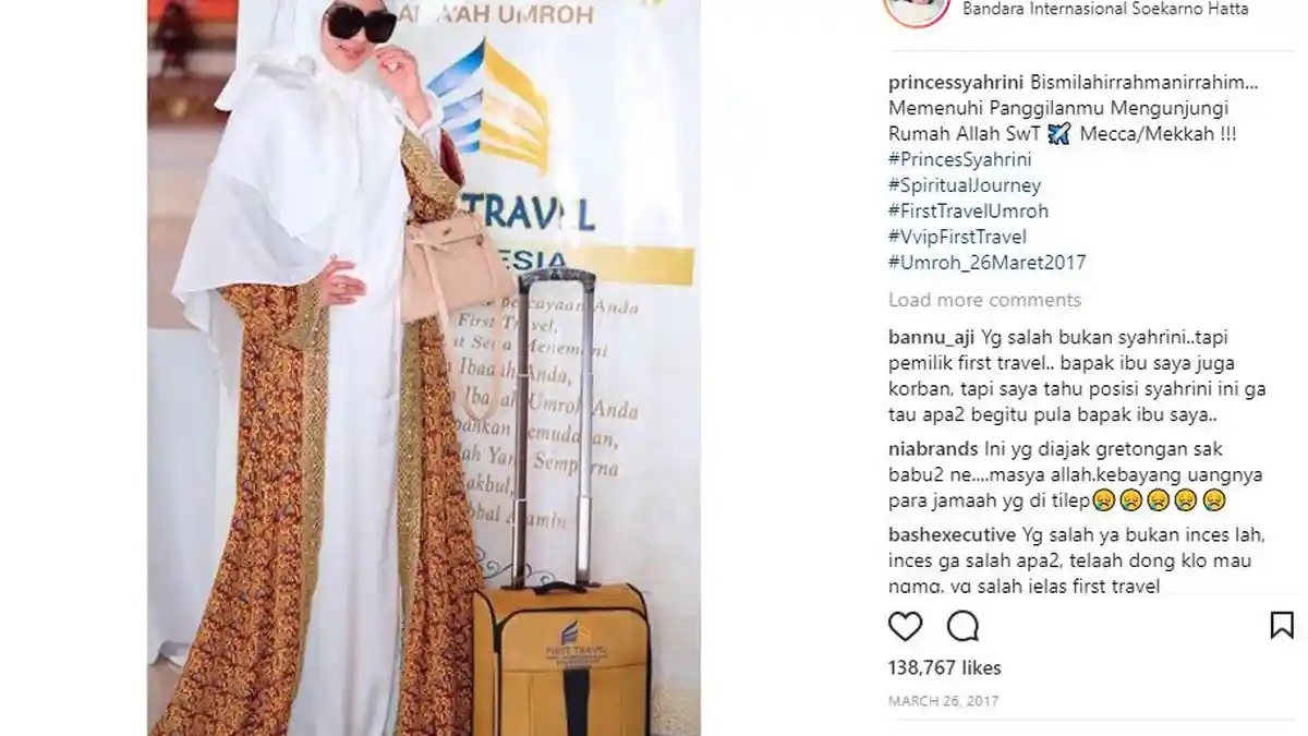 Jika Tiga Kali Mangkir di Sidang Kasus First Travel, Syahrini Bakal Dipanggil Paksa