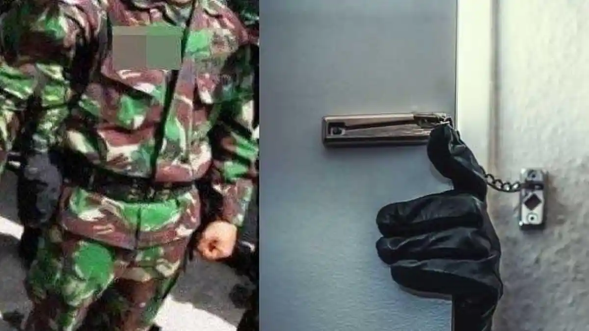 VIRAL Oknum Anggota TNI Coba Bobol Minimarket Dini Hari, Kepergok Lalu Ditangkap Warga