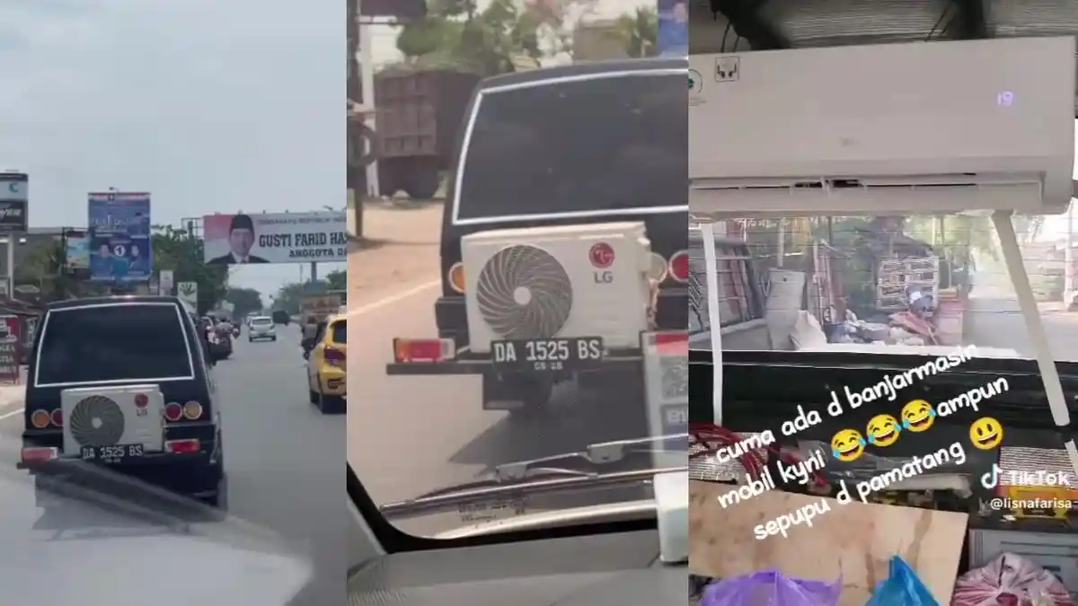 Penampakan Mobil Terekam Pakai AC Ruangan, Solusi Cuaca Panas? Bagian Kabin Terjamin Dingin
