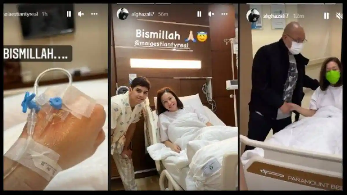Momen Irwan Mussry Cium Kening Maia Estianty Jelang Operasi Batu Empedu