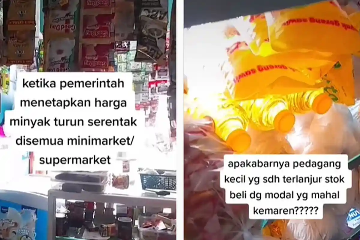 Viral Keluhan Pedagang Kecil Harga Minyak Turun Padahal Stok Banyak, Netizen Pro Kontra