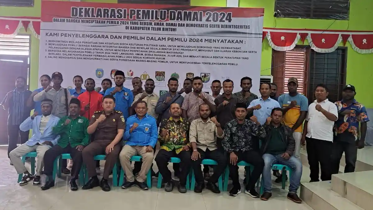 KNPI Teluk Bintuni Komitmen Jaga Pemilu 2024 Aman dan Damai