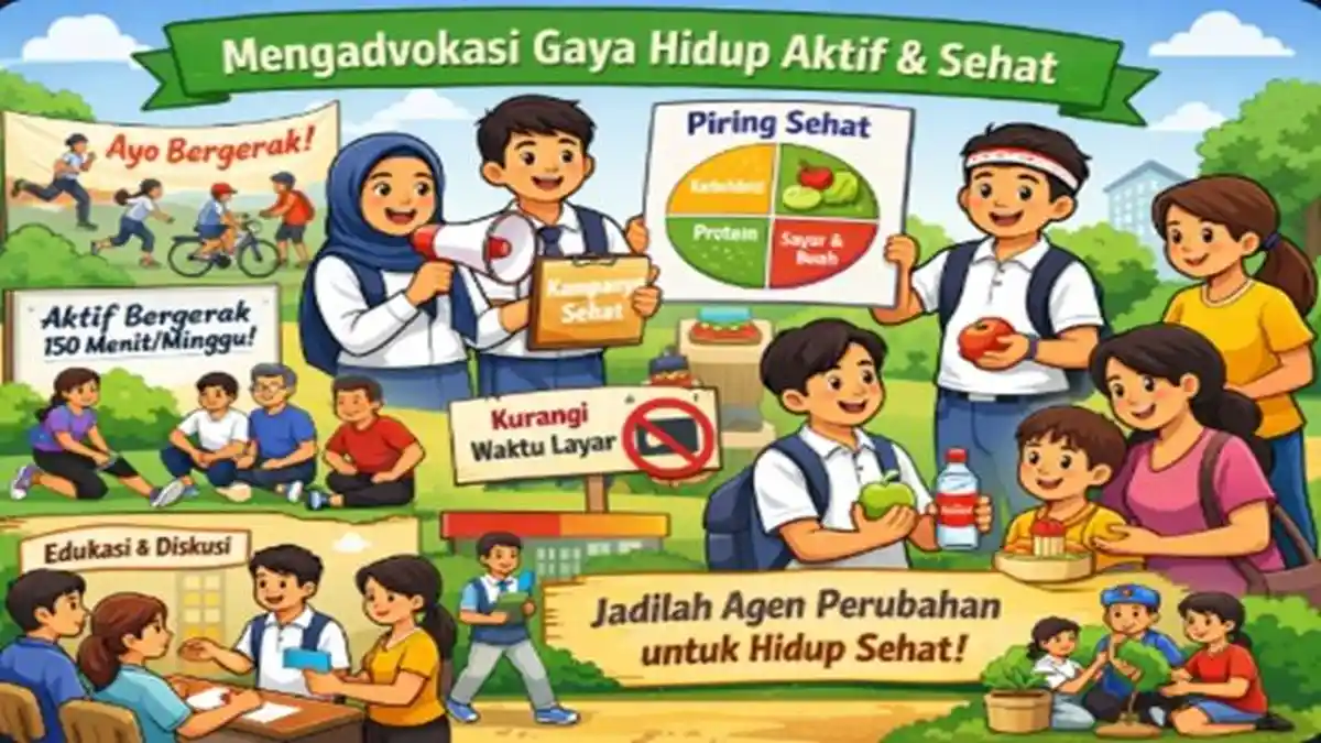 Soal HOTS PJOK Kelas 11 SMA Bab 6 Mengadvokasi Gaya Hidup Aktif dan Sehat