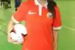 Olivia Zalianty di Futsal Persahabatan Parindo vs Parfi 1956