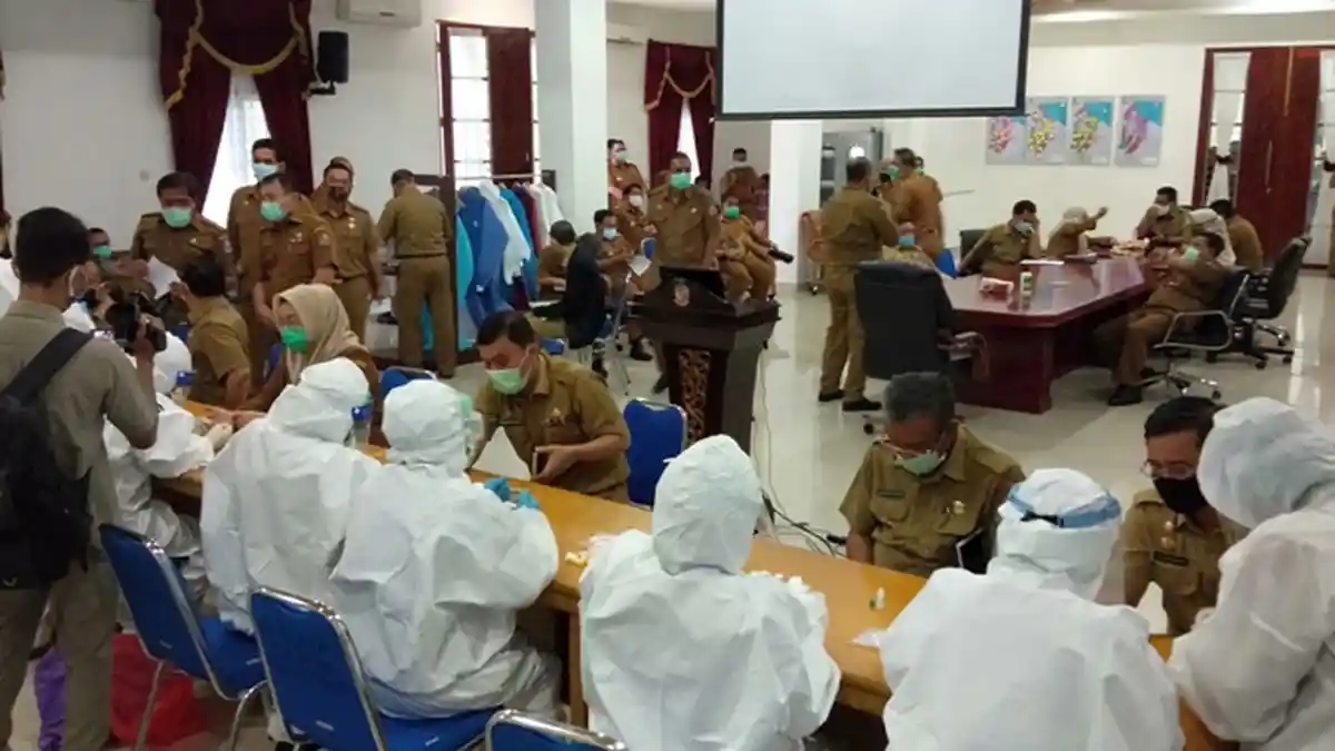 BUKAN RAPID TEST Lagi, Pemkab Deliserdang Gelar Swab Test Massal untuk 12 Ribu Orang