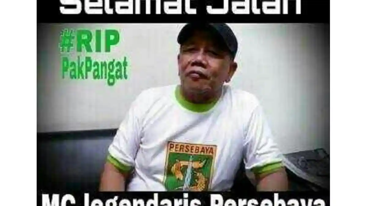Supangat MC Legendaris Persebaya Meninggal Dunia