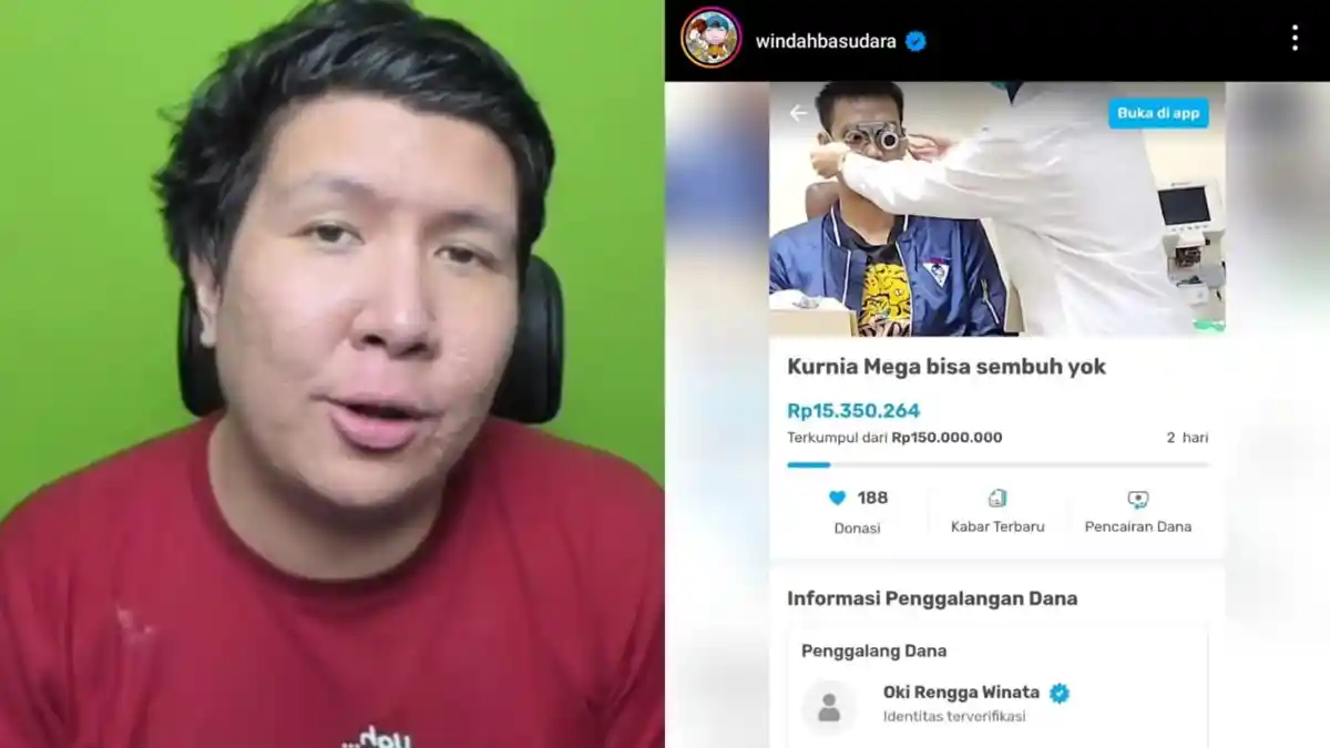 YOUTUBER Windah Basudara Galang Donasi Bantu Kurnia Meiga, Gelar Live Streaming Jam 13.00 Hari ini