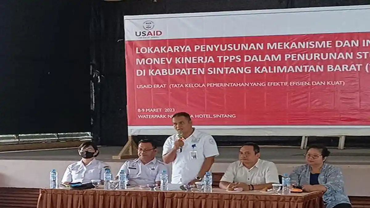 TPPS Sintang dan USAID ERAT Berhasil Susun Draft Mekanisme dan Instrumen Monev Kinerja