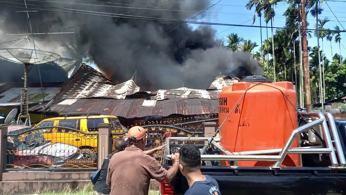 Polisi Selidiki Kasus Kebakaran Satu Unit Rumah di Padang Bulan Jayapura