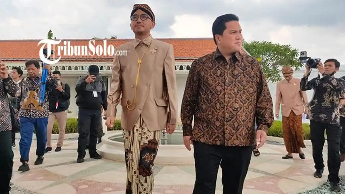 Pujian Erick Thohir untuk Mangkunagara X, Kepemimpinannya Bawa Budaya Jawa Berkembang