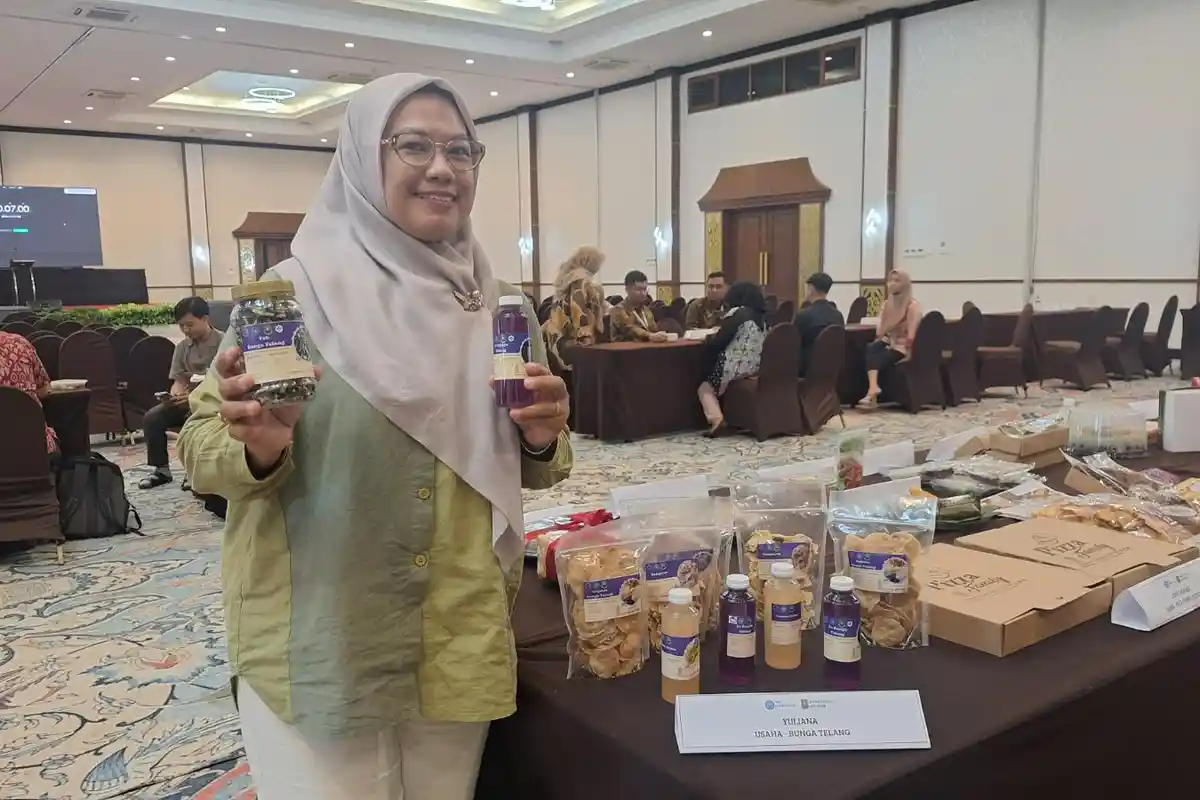 KWT di  Kota Cilegon Ini Olah Bunga Talang Jadi Minuman yang Kaya Khasiat