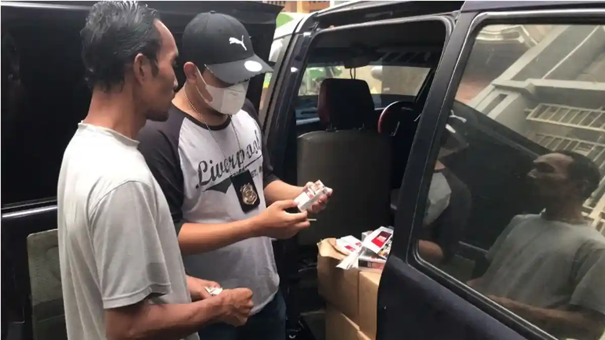 Bea Cukai Kudus Gagalkan Pengiriman 128 Ribu Batang Rokok Ilegal 