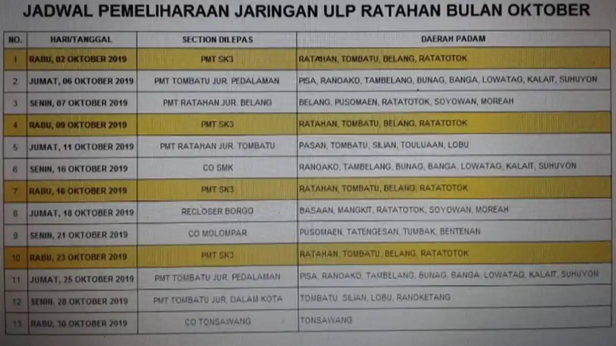 PLN Mitra Bakal Lakukan Pemeliharaan Jaringan, Berikut Penjelasannya