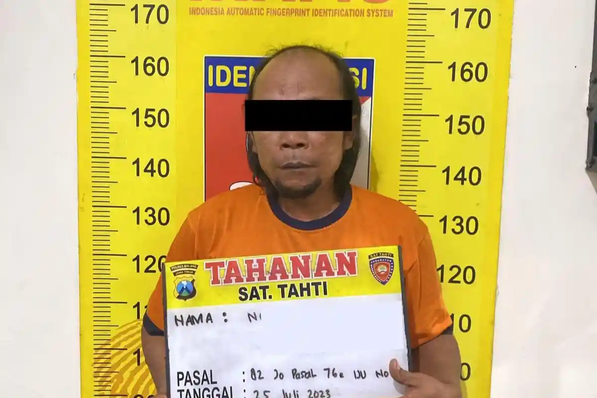 Guru Ngaji Asal Bantur Ditahan Usai Cabuli Lima Muridnya selama 5 Tahun