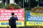 Karangan Bunga Dukungan TNI dan Polri