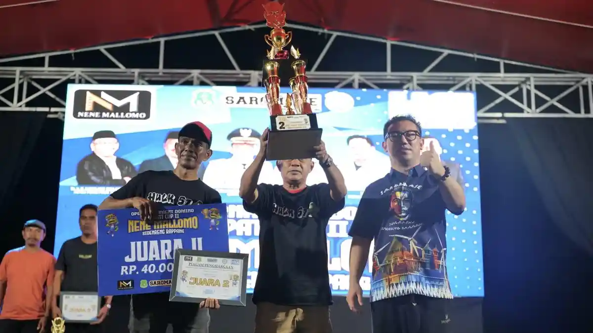 Kalahkan Wakil Parepare, Dev Walet/Dce Juarai Turnamen Domino Nene Mallomo Bupati Cup II 2026