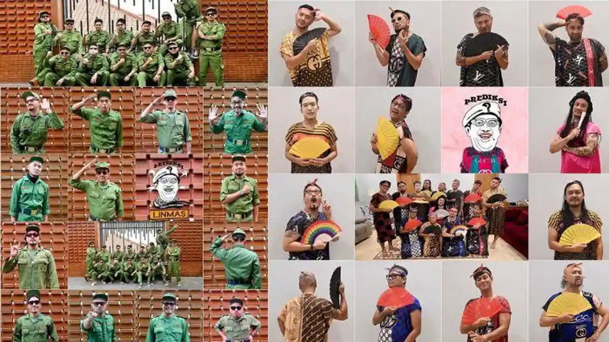 Desta Tunjukkan Kemampuannya Main Bola Voli bareng The Prediksi