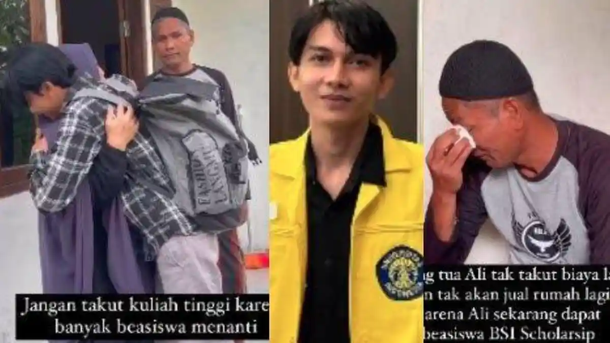 NASIB ALI, Kini Dapat Beasiswa Masuk UI, Ayah tak Jadi Jual Rumah Rp60 Juta, Kerja Kuli Bangunan