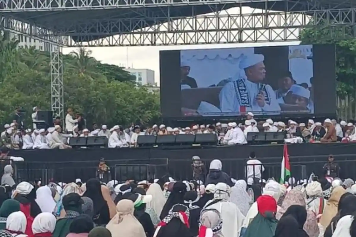 Pesan Habib Rizieq Shihab di Reuni Akbar 212: Pemilu Sudah Selesai, Jangan Mau Diadu Domba