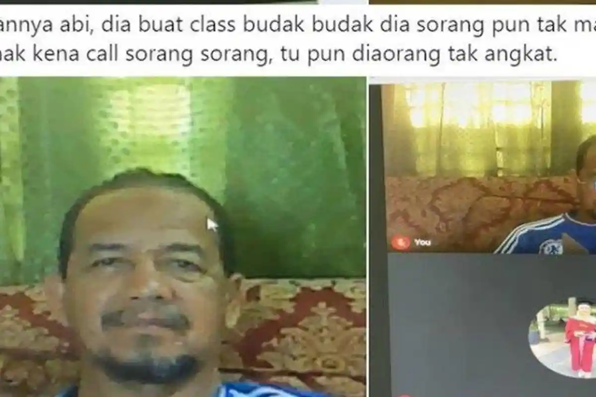 Pak Guru Menangis Karena Semua Siswa Tak Muncul di Kelas Online, Ponsel Mereka Matikan
