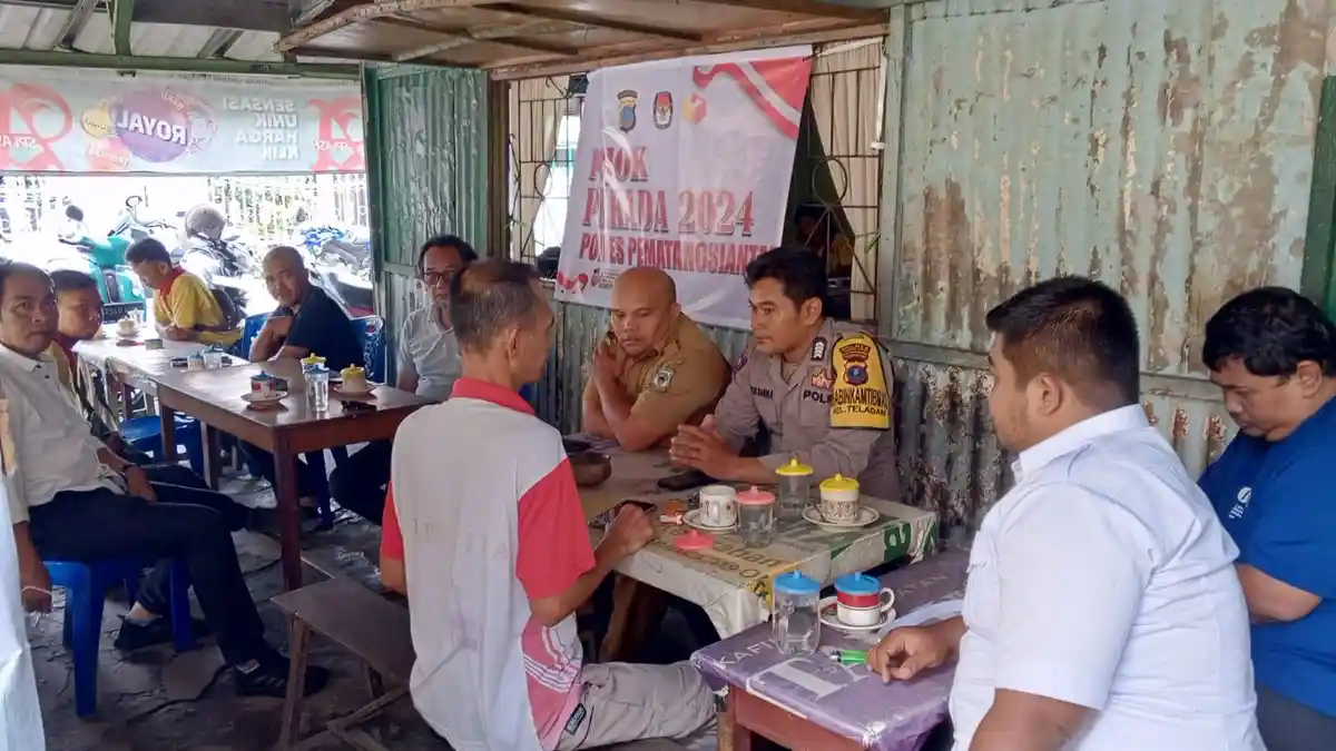 Bhabinkamtibmas Polsek Siantar Barat,  Aktif menggelar Pojok Pemilu