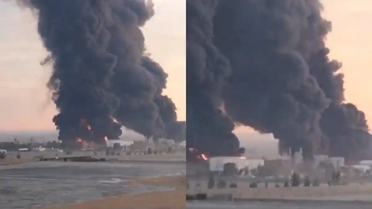 Kebakaran Besar di Kilang Minyak Irak, Api Membumbung Tinggi hingga Lukai 14 Orang 