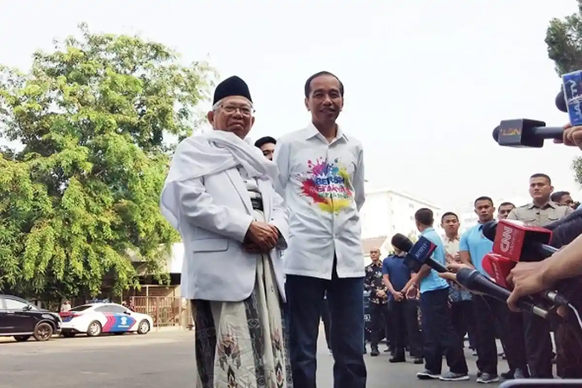 Elektabilitas Jokowi Turun Gara-gara Maruf, Begini Pembelaan Tim Kampanye