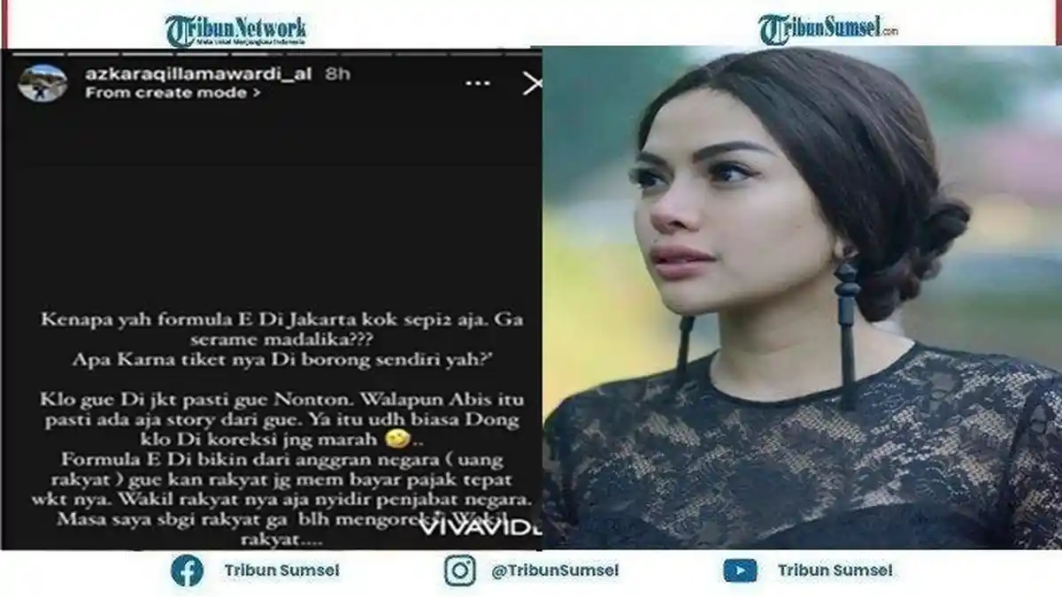 Nikita Mirzani Bandingkan Formula E dengan Moto GP Mandalika: Formula E Jakarta Kok Sepi?