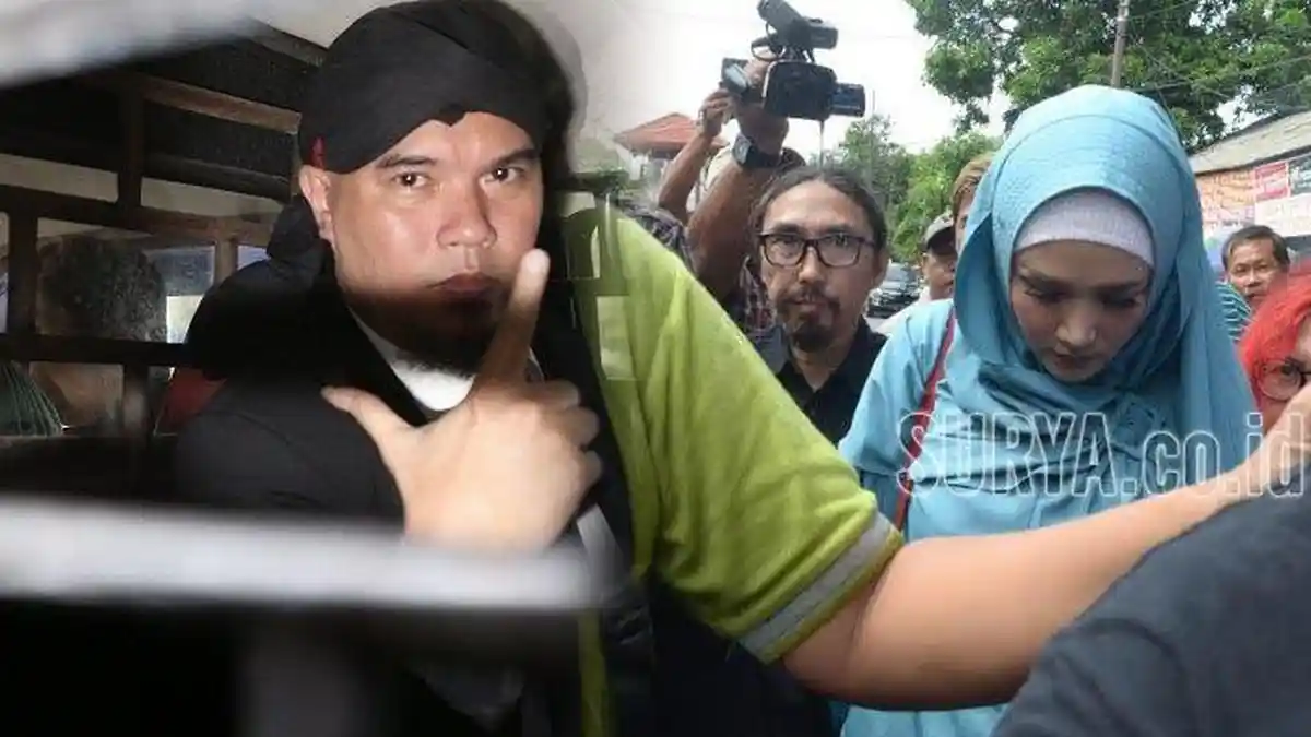 Dikawal 6 Pria Berbadan Tegap, Mulan Jameela Jenguk Ahmad Dhani di Rutan Medaeng Selama 2 Jam