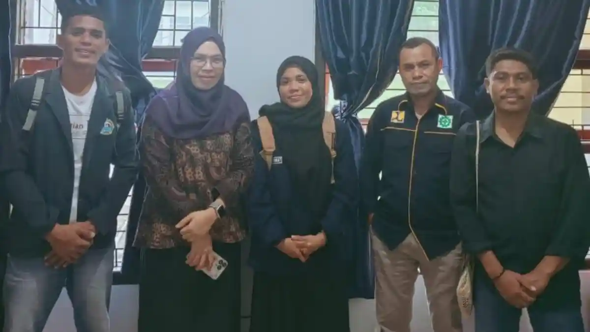 BEM STAI Seram Timur Datangi Dinas PU, Pertanyakan Kerusakan Jembatan Wai Ambabosi