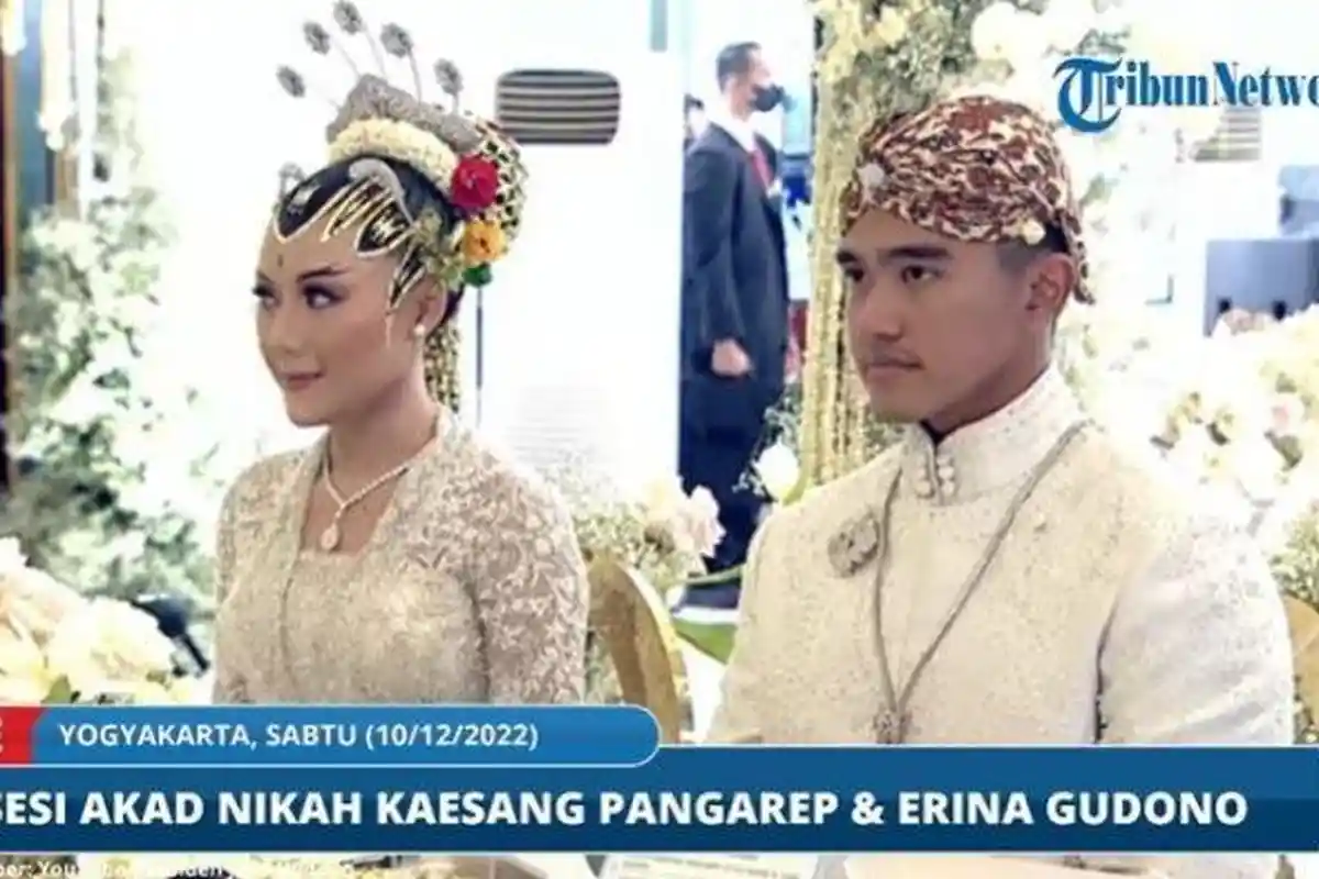 Akad Nikah Kaesang dan Erina Gudono Digelar Sabtu Siang, 2 Menteri Jadi Saksi