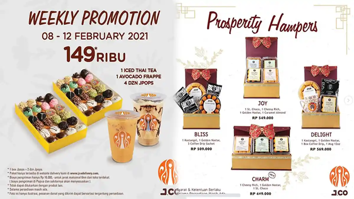 Promo JCO Hari Ini 10 Februari 2021 Promo Imlek 2021 Hadirkan Prosperity Hampers
