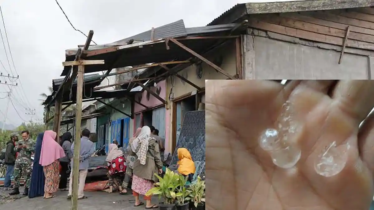 Hujan Es Disertai Angin Puting Beliung Landa Bener Meriah, Enam Rumah Warga Rusak
